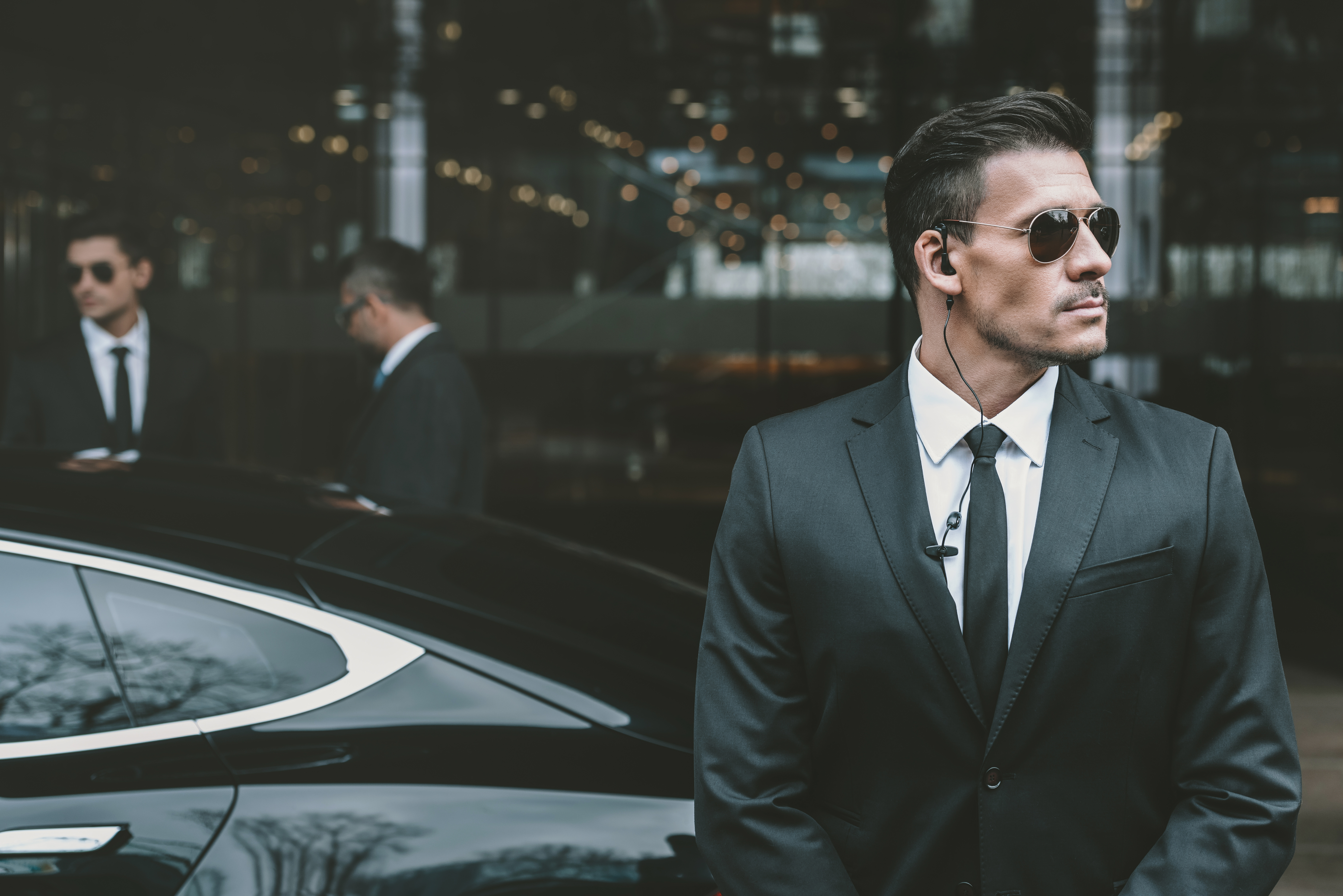 RedLion close protection officer on assignment
